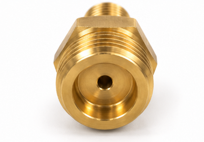 LPG Gas Fitting Adaptor 1/4" BSP Male x W20 Male – Brass Pigtail Connection