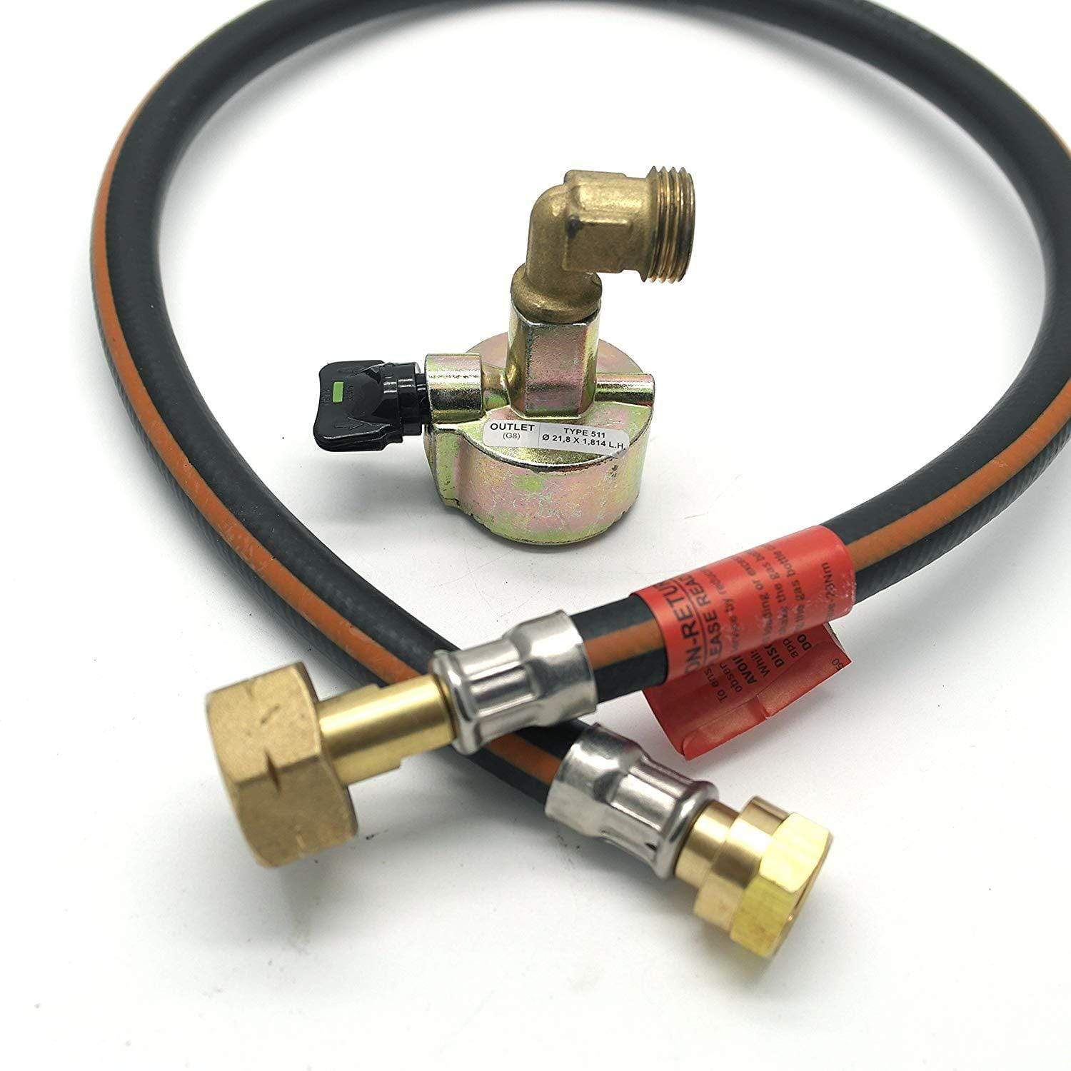 27 mm Clip On Adapter with Gas Hose - 500 mm length