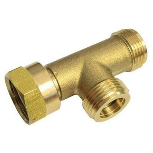 Pièce de connecteur de pièce en t de tuyau de bouteille de gaz de W20 LP LPG avec le clapet anti-retour