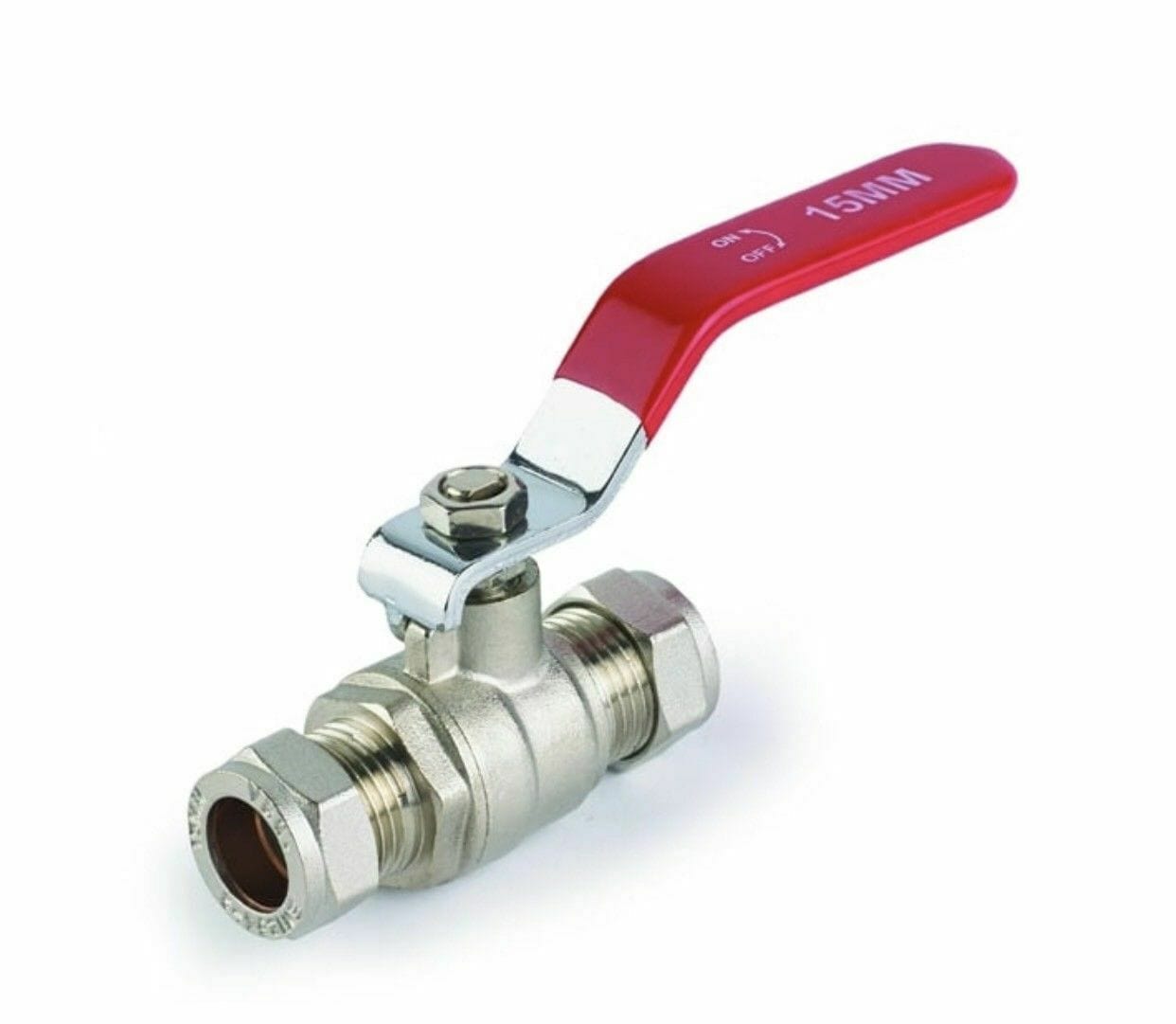 Best 1 & 1/2" Lever Ball Valve Red
