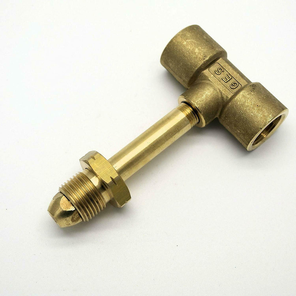 Pol 105 To 2 x Pol Female Extension Brass Pigtail T Adaptor