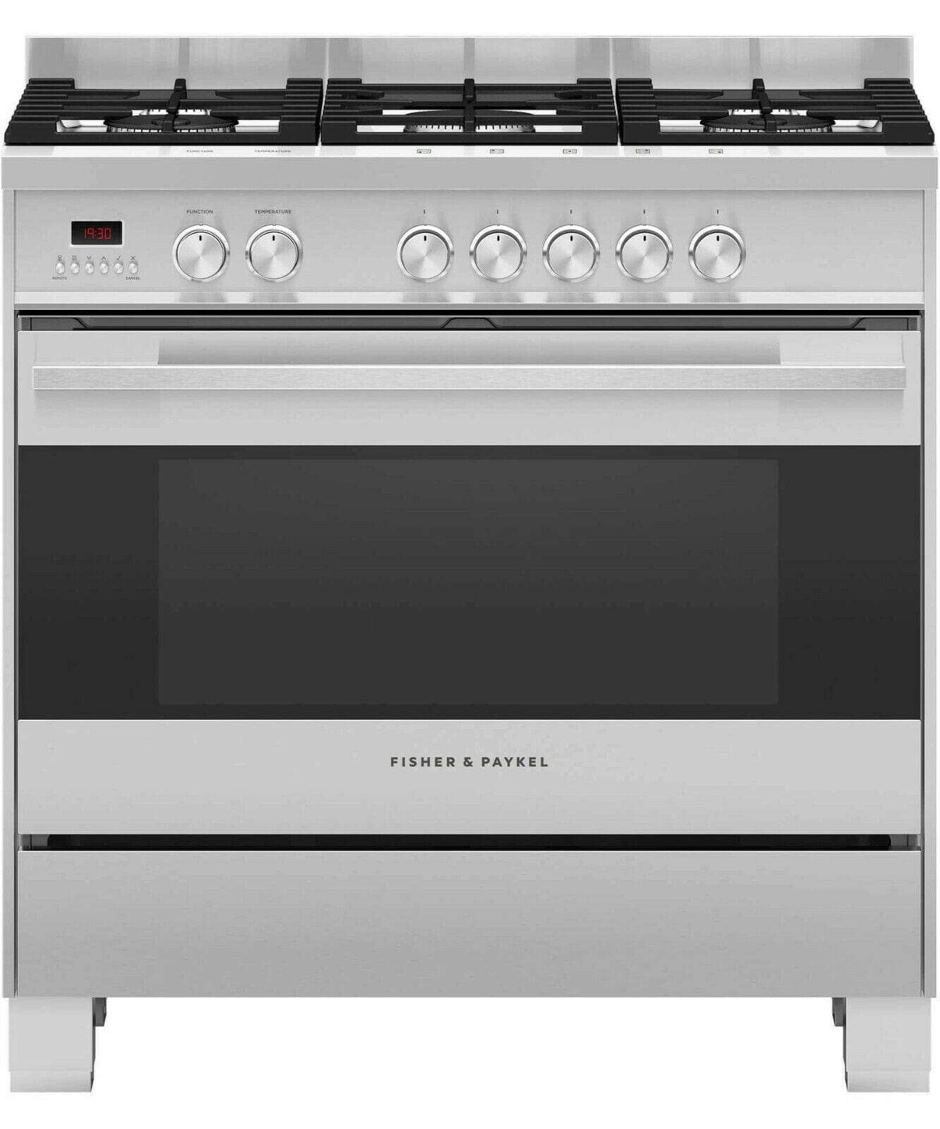 Gama Fisher Paykel OR90S de cocina de doble cavidad Conversión a GLP