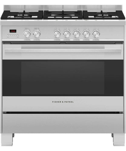 Gama Fisher Paykel OR90S de cocina de doble cavidad Conversión a GLP