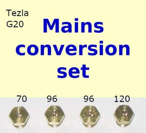 Natural Gas Jet Set - 4 Burner Hob Injector Nozzle Conversion Kit