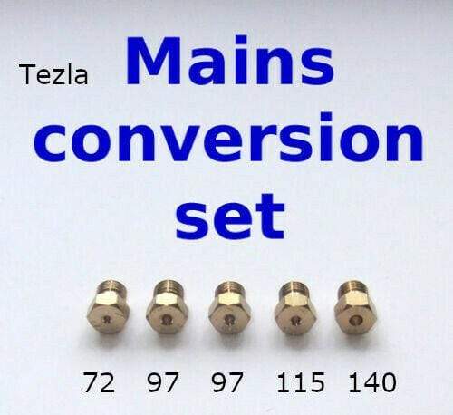 Natural Gas Jet Set - 5 Burner Hob Injector Nozzle Conversion Kit - NEW!