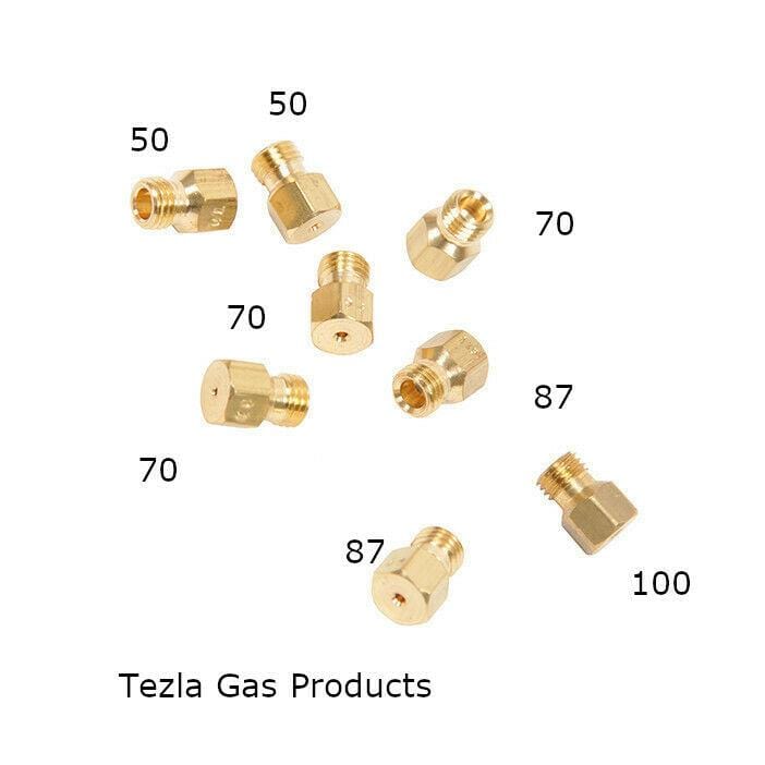 Juego de 8 boquillas de chorro de GLP para cocina de gas 2 x 50 3 x 0,70 2 x 87 1 x 1,00