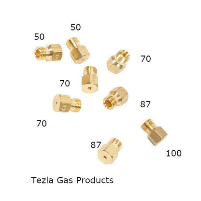 Juego de 8 boquillas de chorro de GLP para cocina de gas 2 x 50 3 x 0,70 2 x 87 1 x 1,00