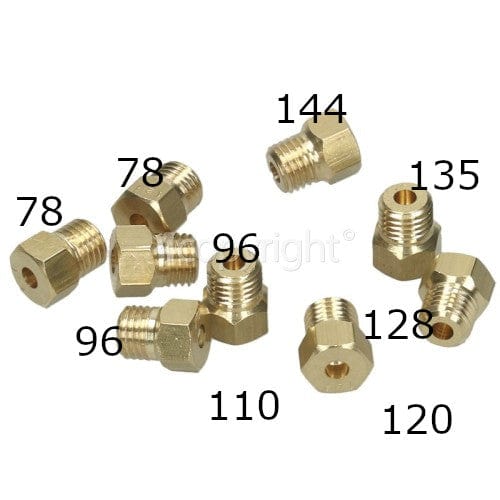 Paquete de 9 surtidores de gas natural 2 x 78 x 96 x 1,10, 20 x 1,28 x 1,35 x 1,44