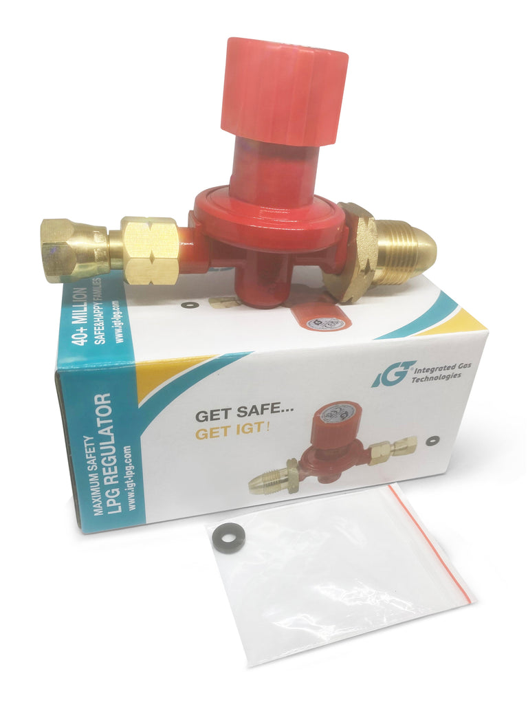 High Pressure Propane Regulator 4 bar Adjustable POL x 1/4" outlet 8 Kg/hr