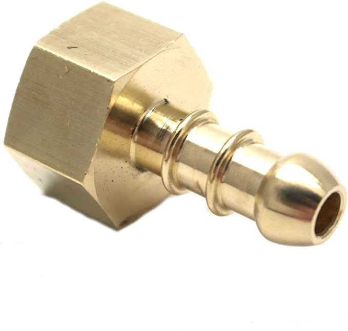 CONECTOR HEMBRA BSP DE 1/2" A BOQUILLA FULHAM DE GLP A MANGUERA I/D DE 8mm 