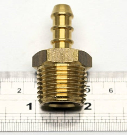 1/2" Bspt Male Fitting to Lpg Fulham Nozzle to 8mm I/D Hose