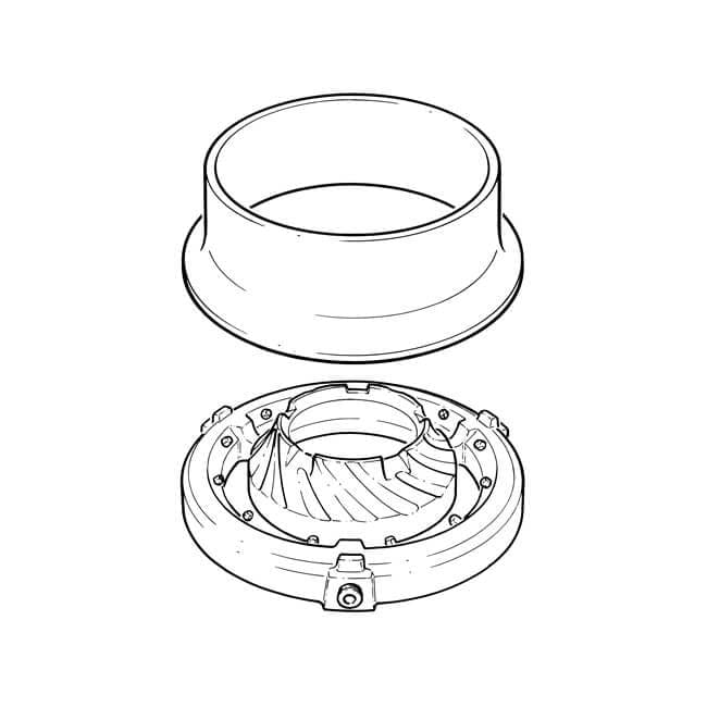 Anillo comercial resistente del gas natural del vórtice de la hornilla de Turbo de la cocina del Wok de 12 jets