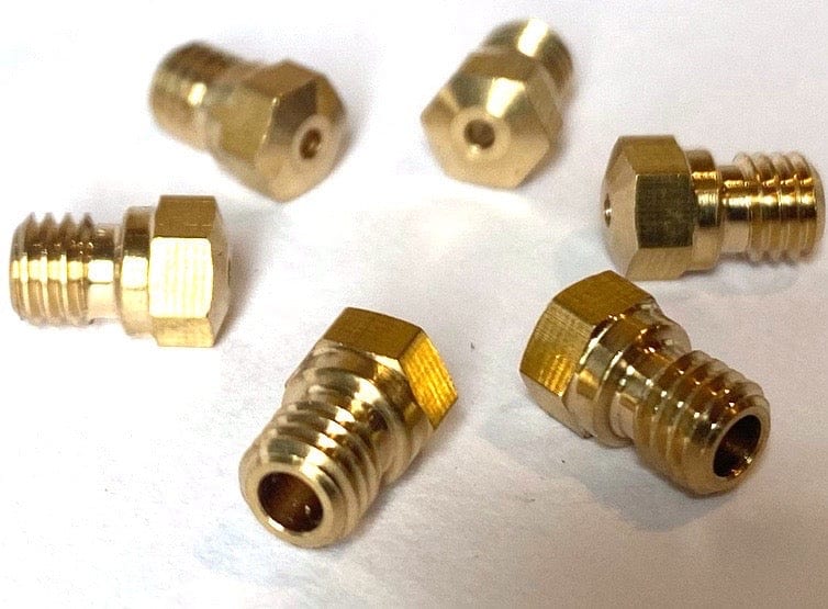 6 Pack M5 x 0.80 LPG Jets Nozzles Injectors
